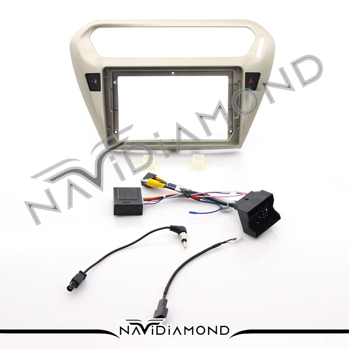 ÖZER ELEKTRONİK  CITROEN C ELYSEE BAL KÖPÜĞÜ 2012-2023 ANDROİD TEYP ÇERÇEVE (9 INCH) - SOKET - CANBUS