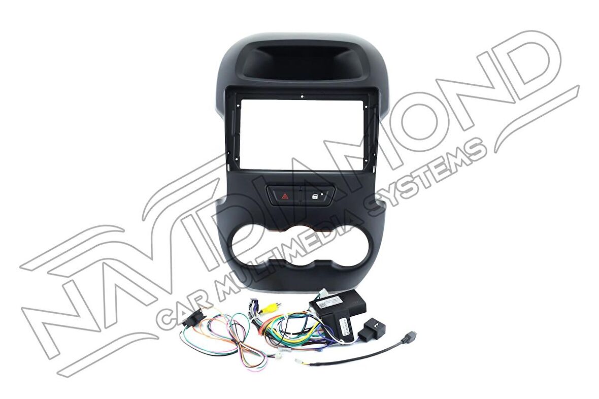 ÖZER ELEKTRONİK  FORD RANGER 2012-2018 ANDROİD TEYP ÇERÇEVE (9 INCH) - SOKET - CANBUS