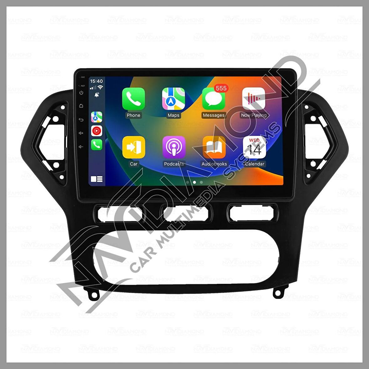 NAVIDIAMOND FORD MONDEO 2007-2012 PIANO BLACK 2 GB RAM 16 GB HAFIZA ANDROID MULTIMEDIA TEYP