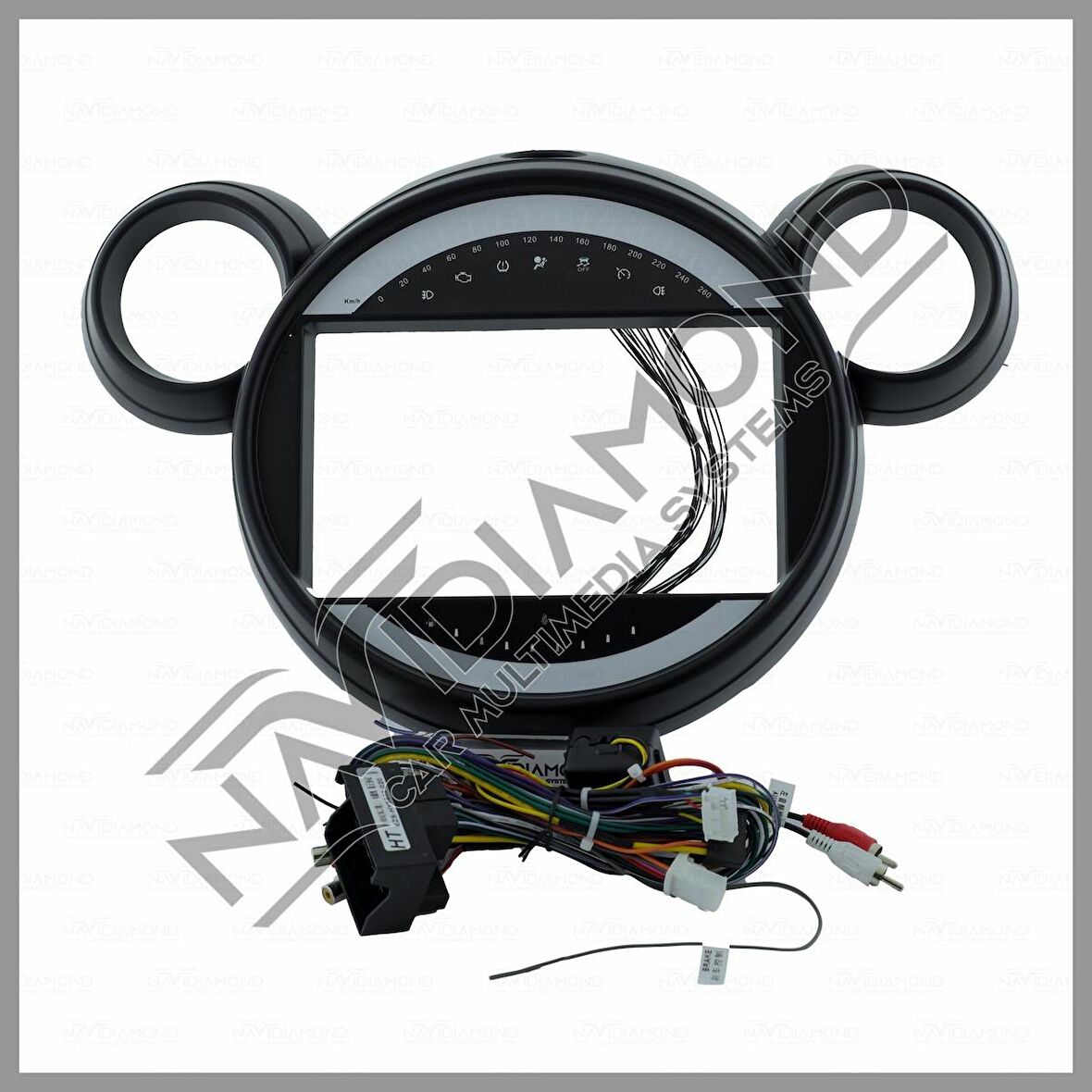 NAVIDIAMOND MINI COOPER 2007-2013 ANDROİD TEYP ÇERÇEVE (9 INCH) - SOKET - CANBUS