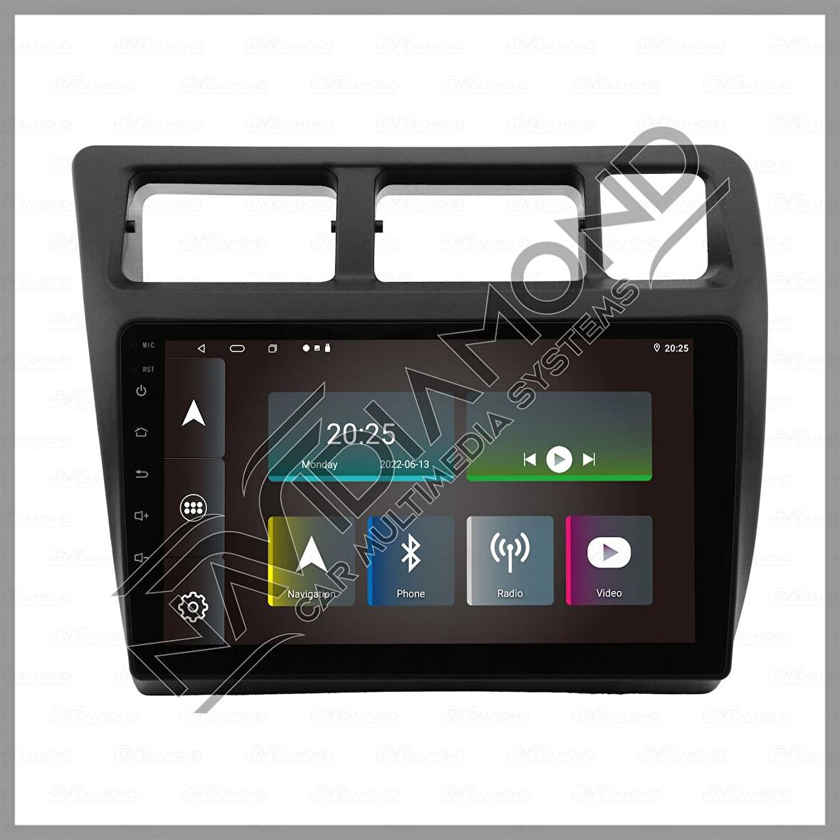 NAVIDIAMOND TOYOTA COROLLA 1993-1997 4 GB RAM 64 GB HAFIZA ANDROID MULTIMEDIA TEYP
