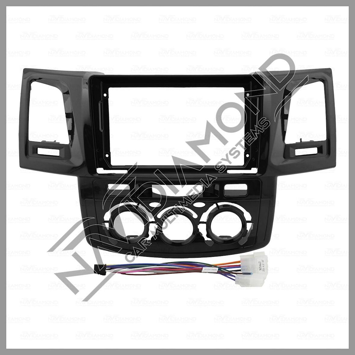 NAVIDIAMOND TOYOTA HILUX 2006-2015 MANUEL ANDROID TEYP ÇERÇEVE (9 INCH) - SOKET - CANBUS
