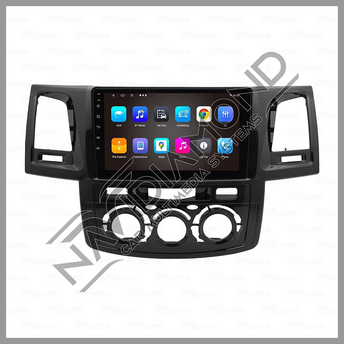 NAVIDIAMOND TOYOTA HILUX 2006-2015 MANUEL 4 GB RAM 64 GB HAFIZA ANDROID MULTIMEDIA TEYP