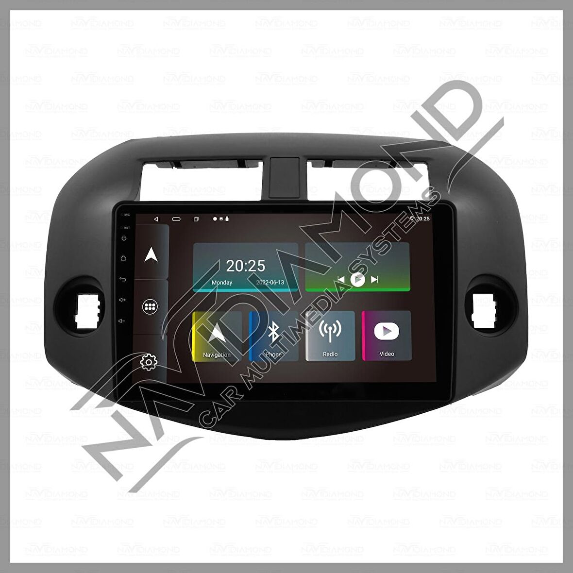 NAVIDIAMOND TOYOTA RAV 4 2006-2012 2 GB RAM 16 GB HAFIZA ANDROID MULTIMEDIA TEYP