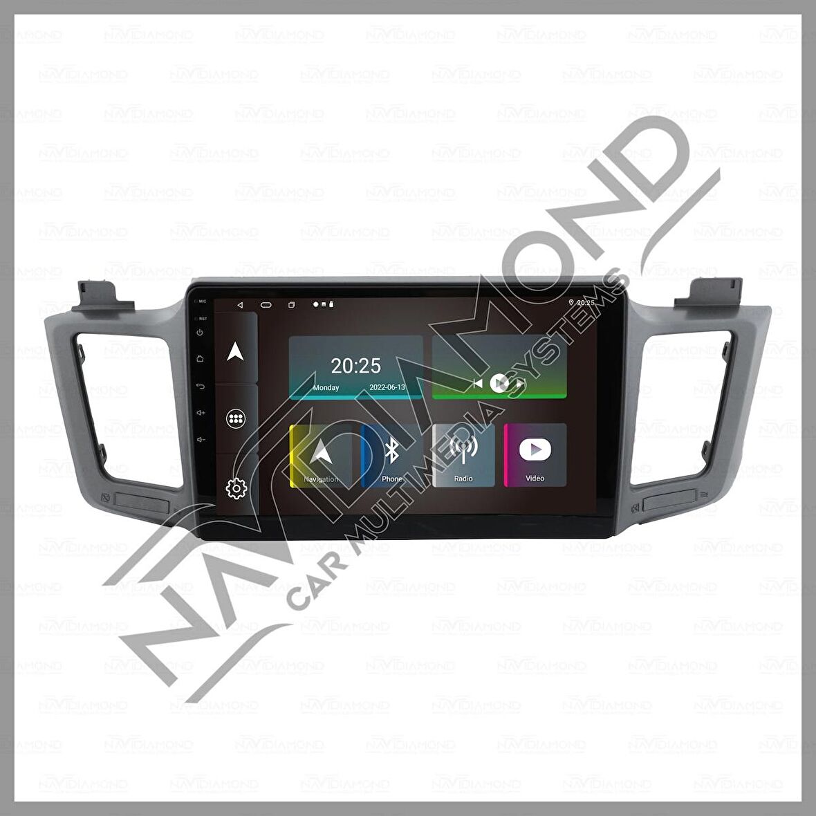 NAVIDIAMOND TOYOTA RAV 4 2013-2018 8 GB RAM 128 GB HAFIZA ANDROID MULTIMEDIA TEYP