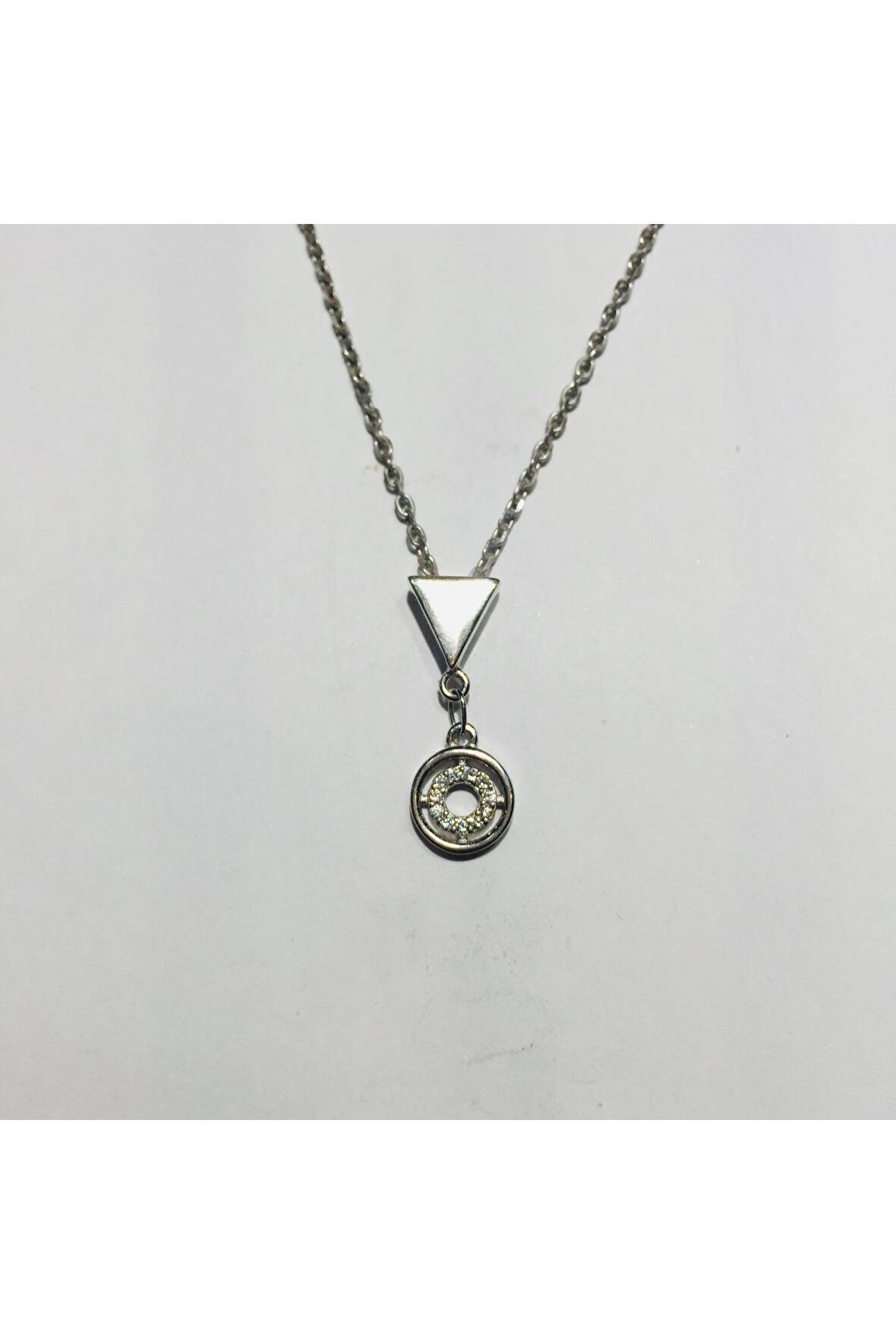 925 GÜMÜŞ KADIN KOLYE ROSE ALTIN GOLD 
