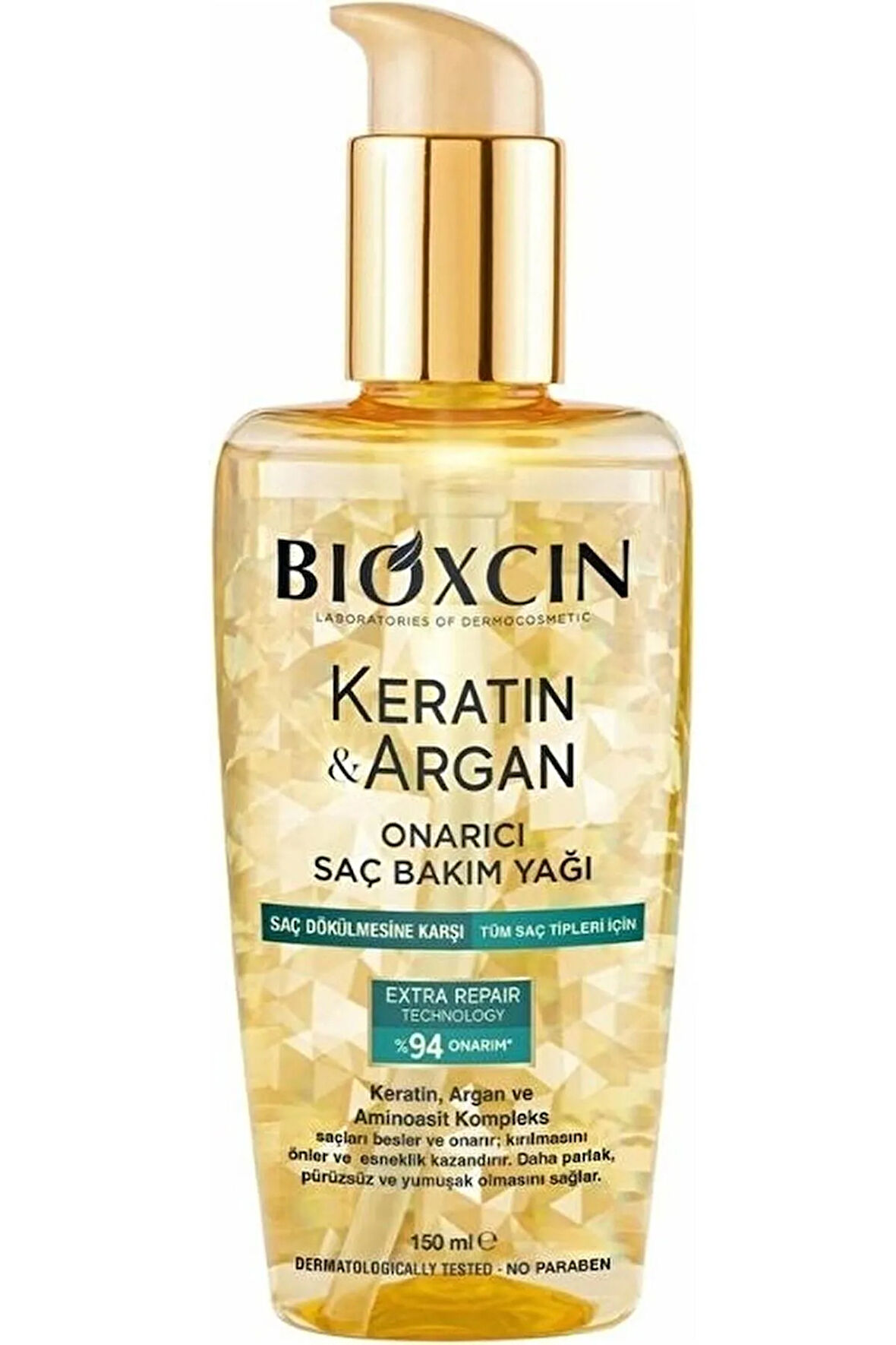 Keratin & Argan Onarıcı Saç Bakım Yağı 150 Ml - Yıpranmış Ve Hasar Görmüş Saçlar