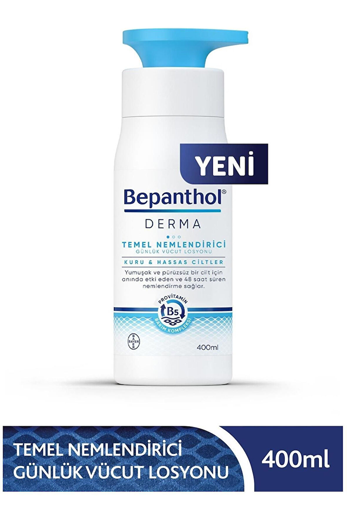Derma Temel Nemlendirici Vücut Losyonu 400 ml