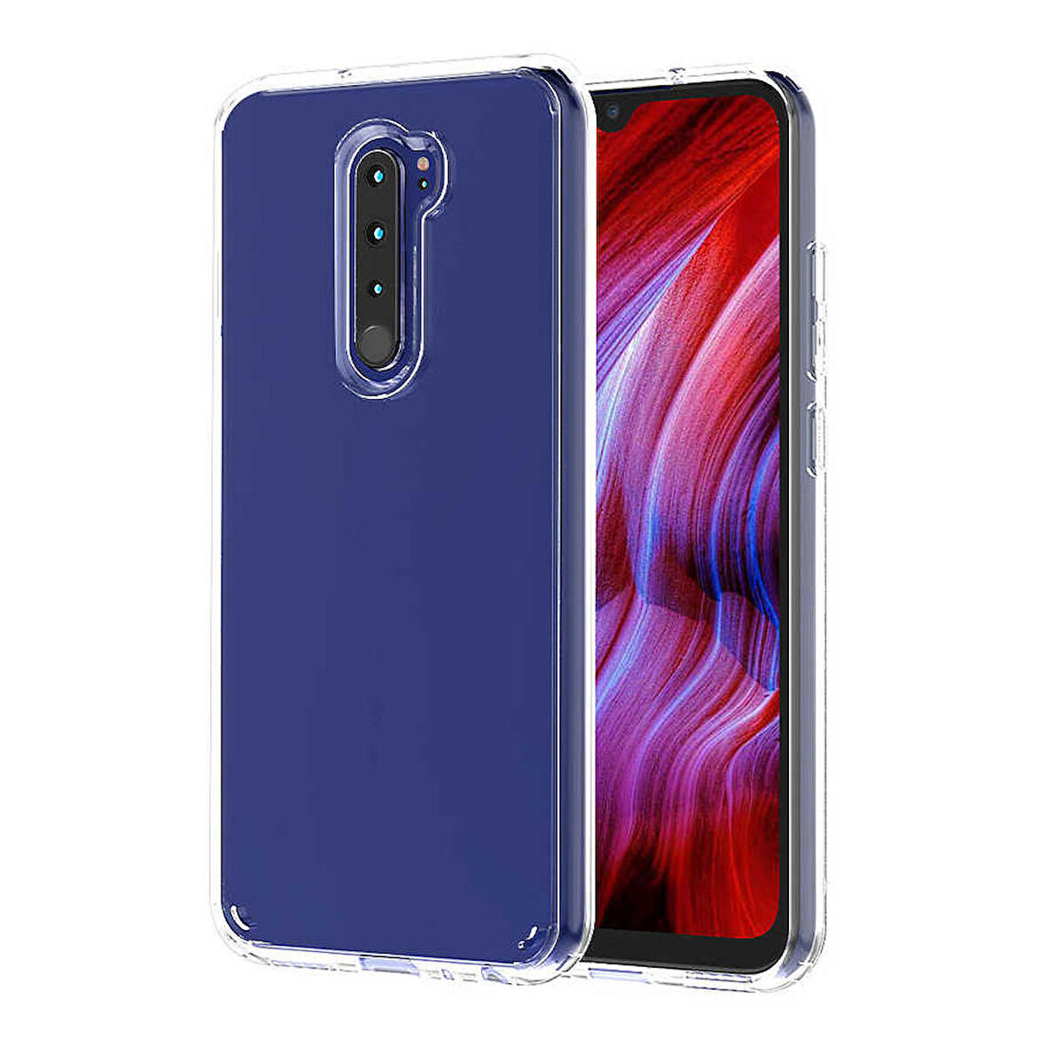 Xiaomi Redmi Note 8 Pro Kılıf Şeffaf Sert TPU Silikon