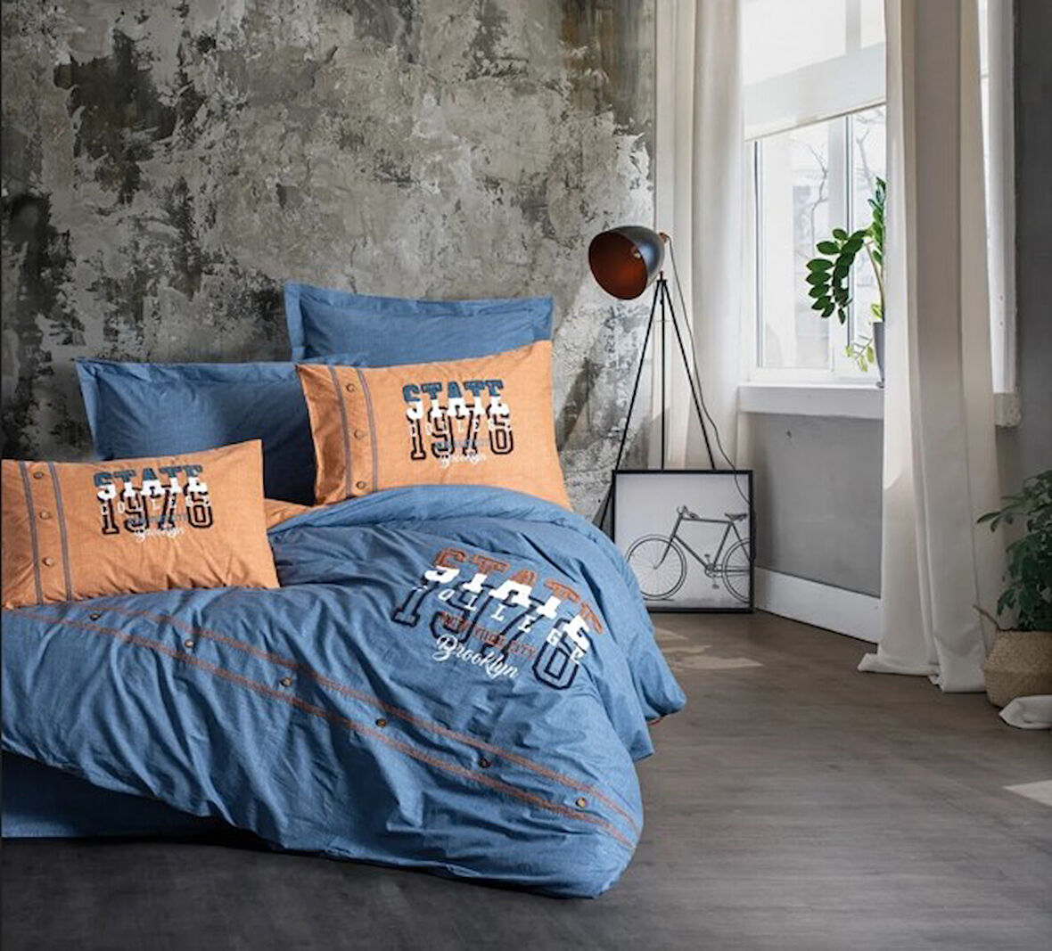 Mood Nakışlı Ranforce Çift Kişilik Nev Takımı State Tarçın 8680108071151