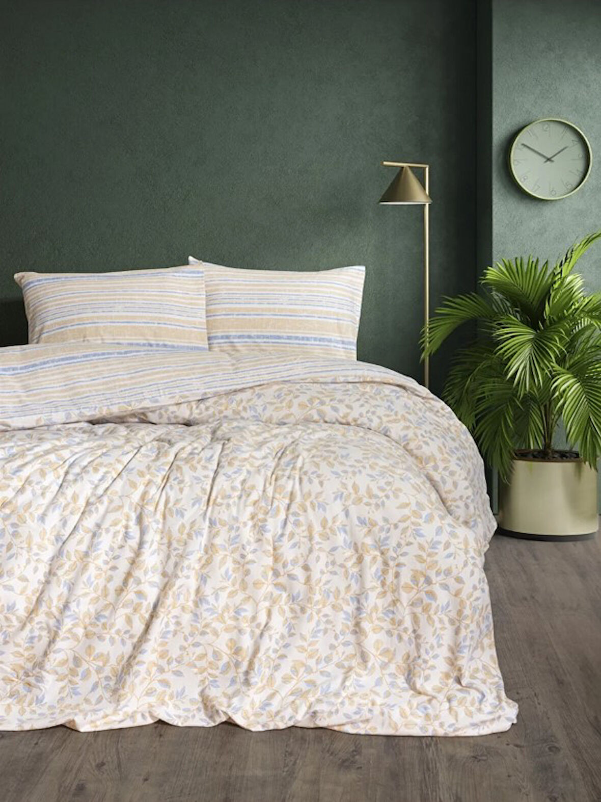 Flanel Nev Takımı Tek Kişilik Roof Mavi