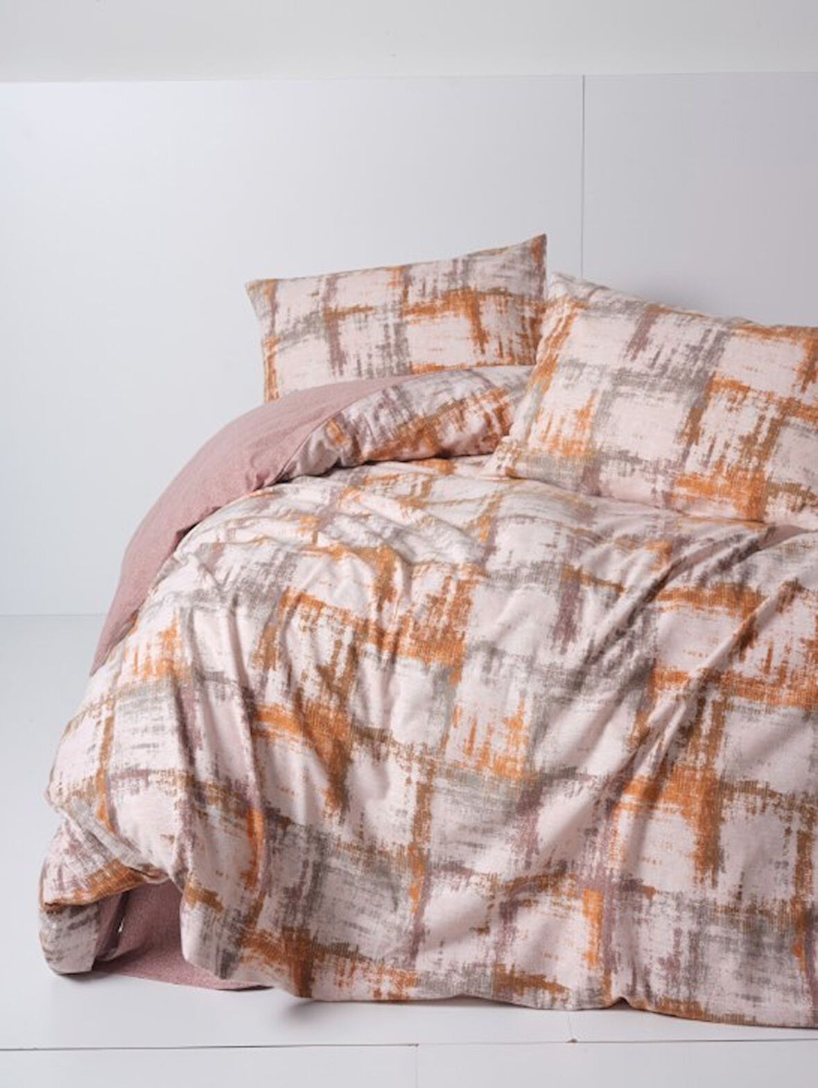 Flanel Nev Takımı Çift Kişilik Farida Kahve