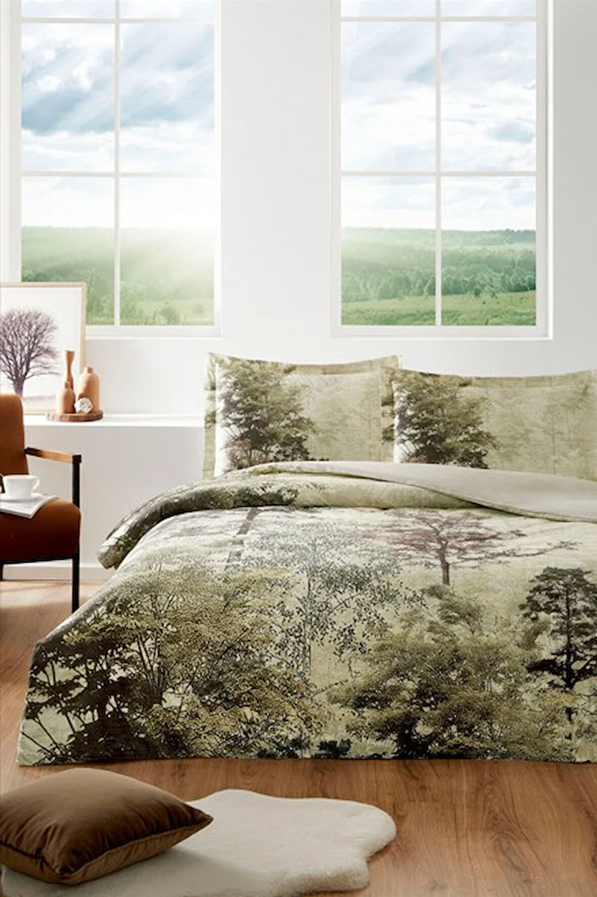 Özdilek Çift Kişilik Ranforce Nev Takımı Tanne Yeşil