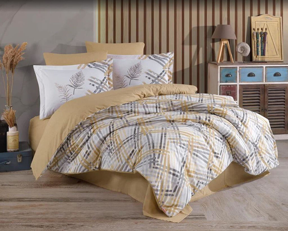 Çift Kişilik Ranforce Nev Takımı Irma Bej