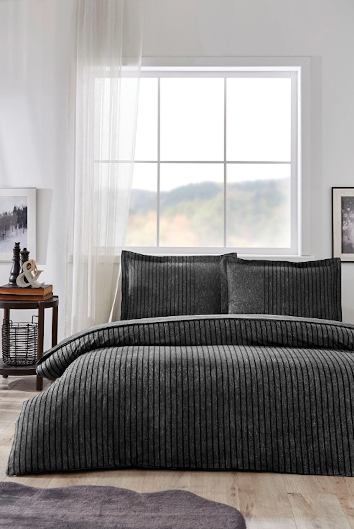 Özdilek Maskülen Çift Kişilik Nev Takımı Noil Antrasit