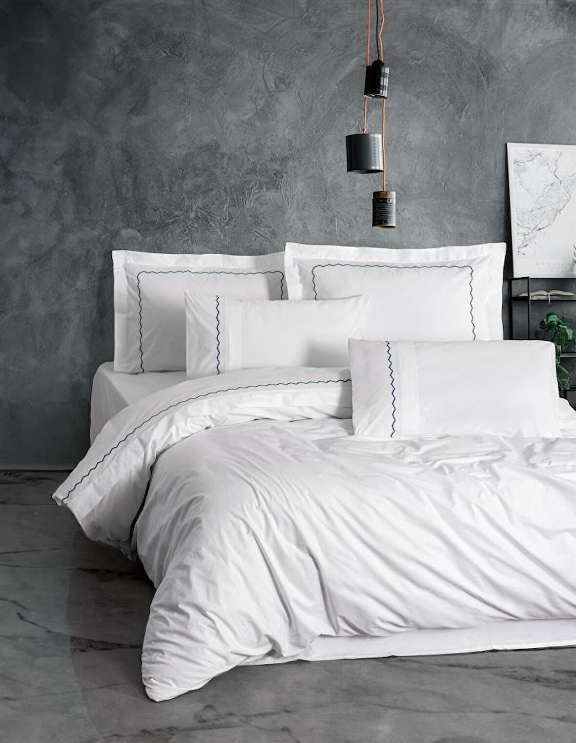 Clasic Pamuk Nev Takımı Çift Kişilik Josina Bej