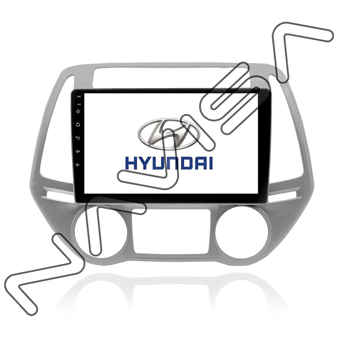 NAVISA HYUNDAİ İ20 2009-2014 8 GB RAM 128 GB HAFIZA ANDROID MULTIMEDIA TEYP
