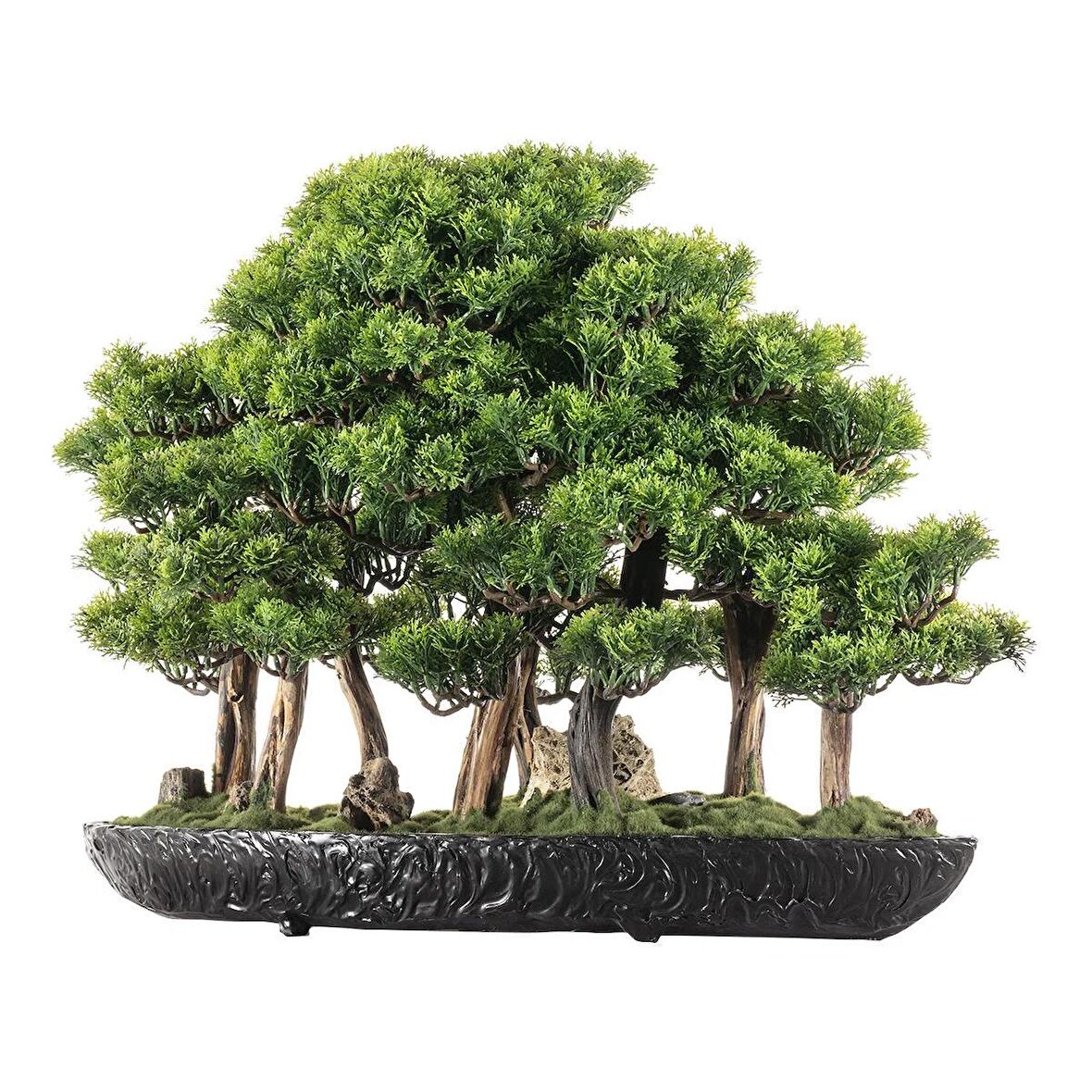 Navis Bonsai Garden - Iç Ve Dış Mekan Kullanımına Uygun Premium Kalitede Yapay Bitki 70x50 Cm