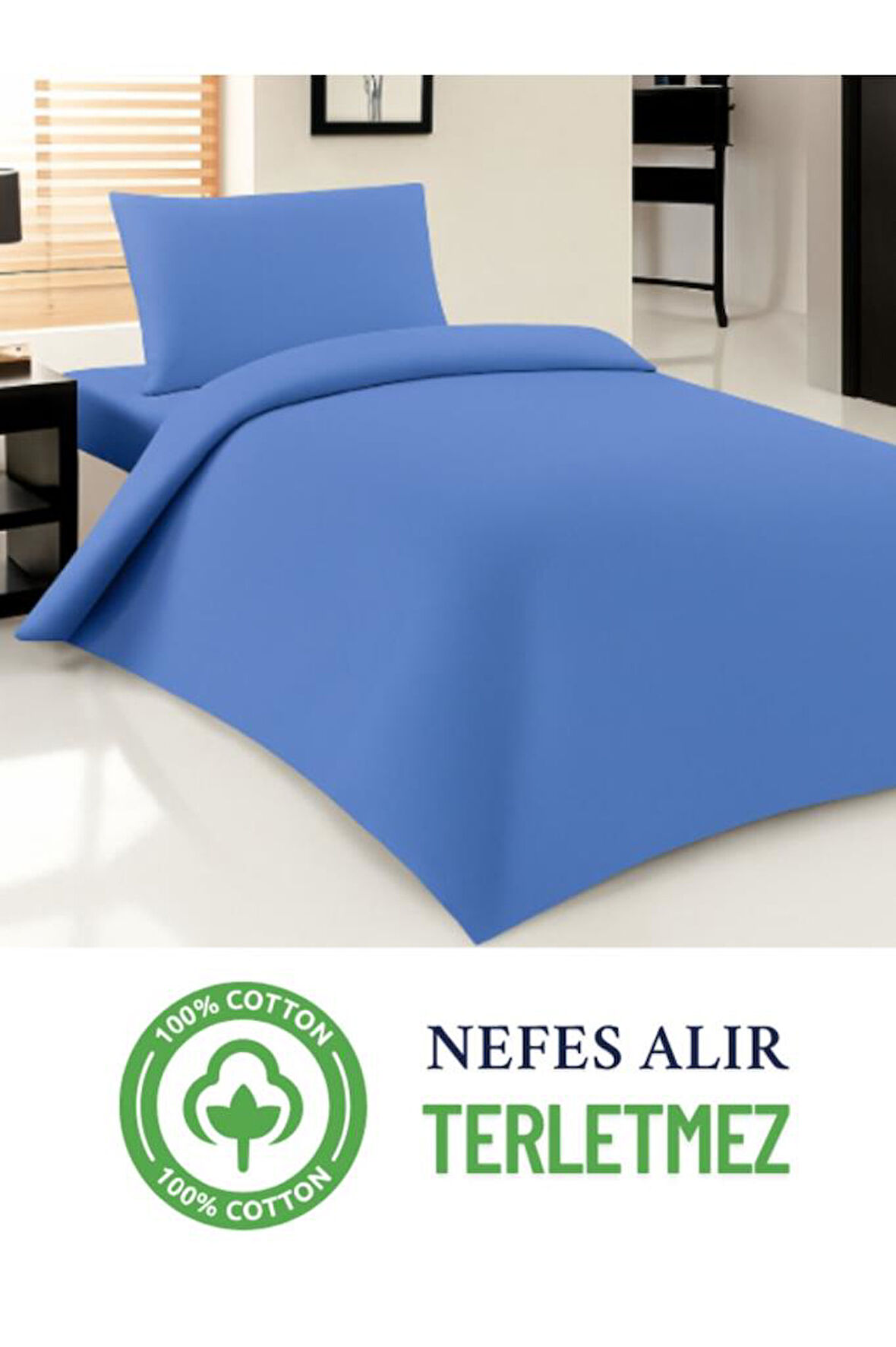 Ağırlıklı Battaniye Için %100 Doğal Pamuk Saten Nevresim Kılıfı Çift Kişilik 200x220 Cm