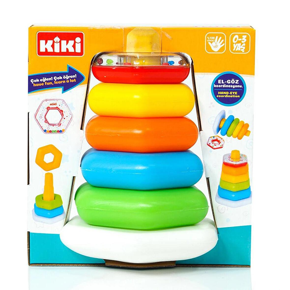 Renkli Altıgen Halkalar Çıngıraklı AE-1510