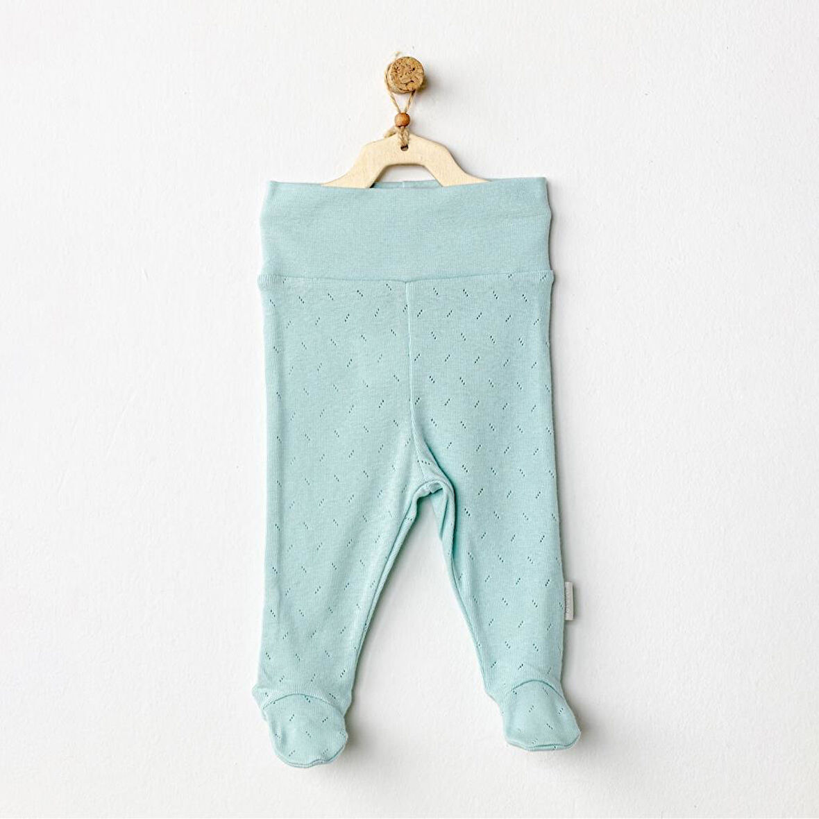 Nessiworld   AC24706 Jacquard Patikli Bebek Pantolon Green