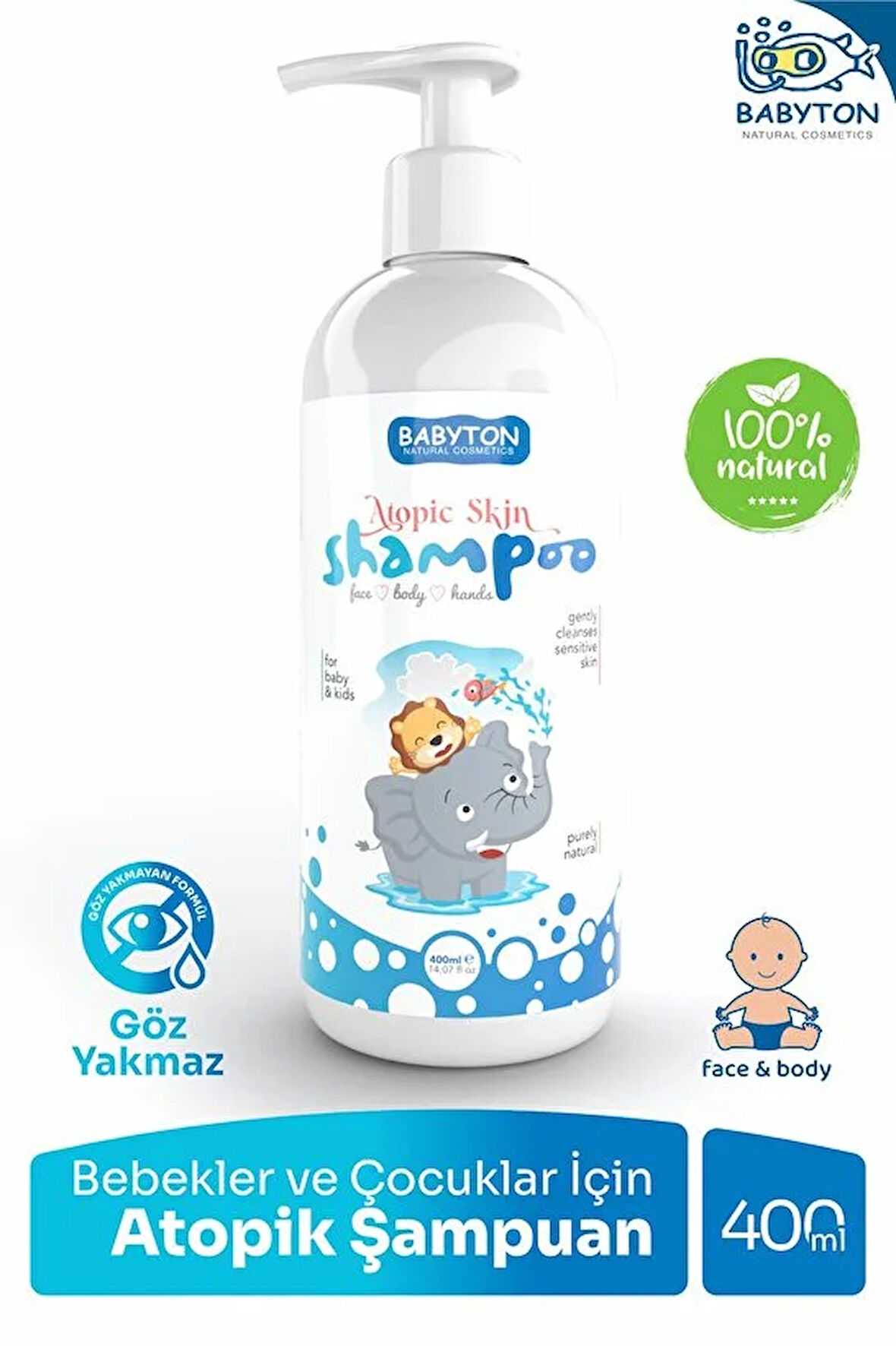 Nessiworld Babyton Bebekler ve Çocuklar İçin Atopik Şampuan 400 ml