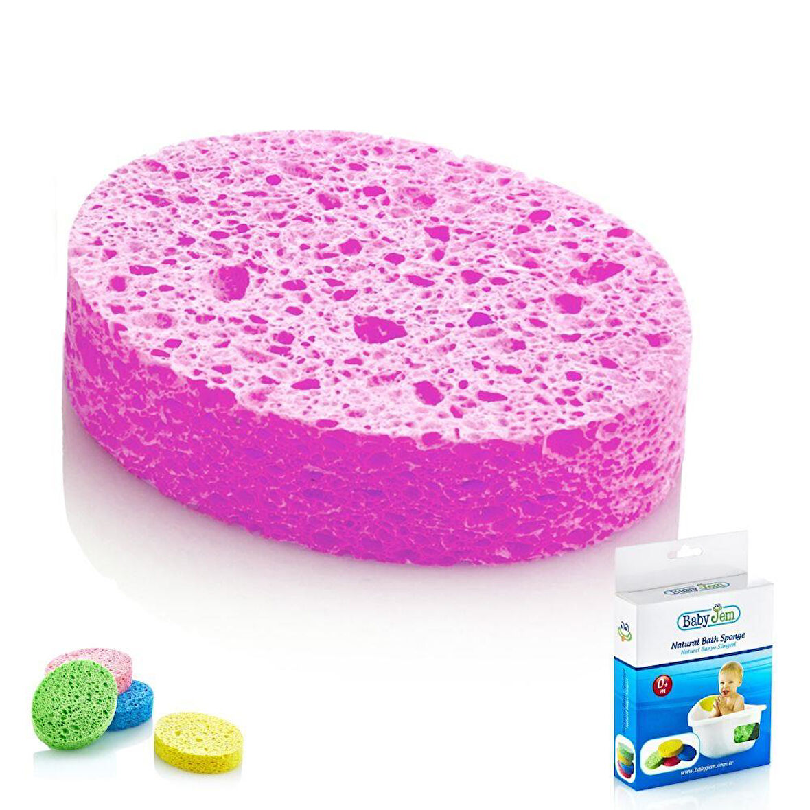 Bebek Banyo Süngeri Selülozik 020 Pembe