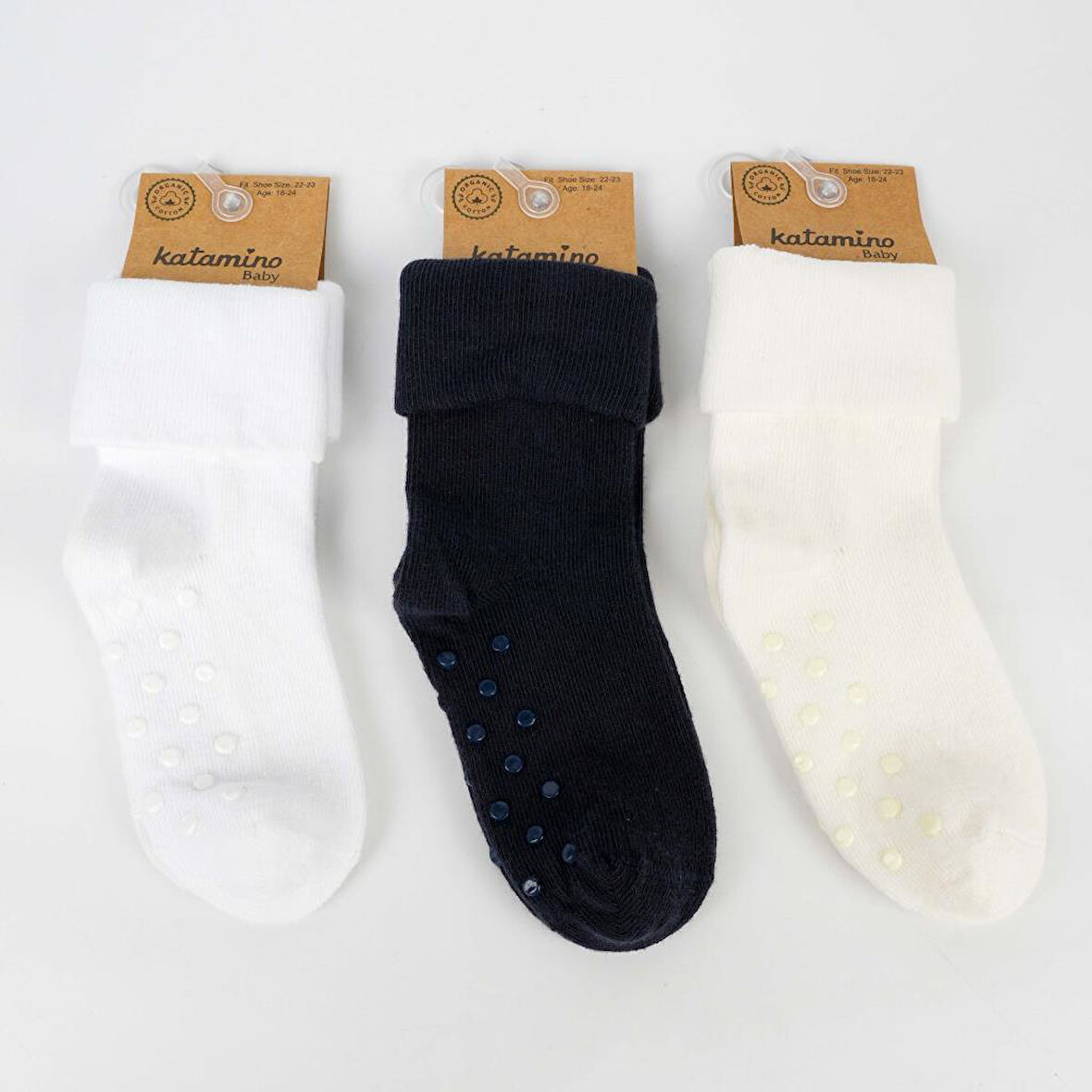 Katamino Eser Abs'li Erkek Bebek Soket K46280 Asorti