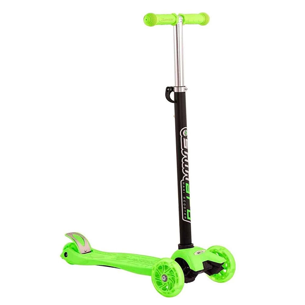 Nessiworld Shinaro Maxi Led Işıklı 3 Tekerlekli Yükseklik Ayarlı Yeşil Scooter