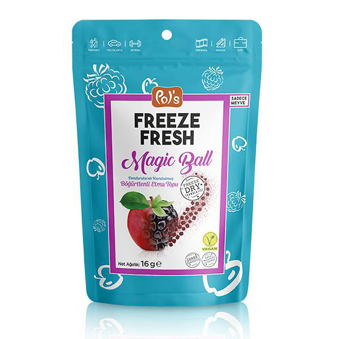 Nessiworld Pol s Freeze Fresh Magic Ball Böğürtlenli Elma Topları 16 gr