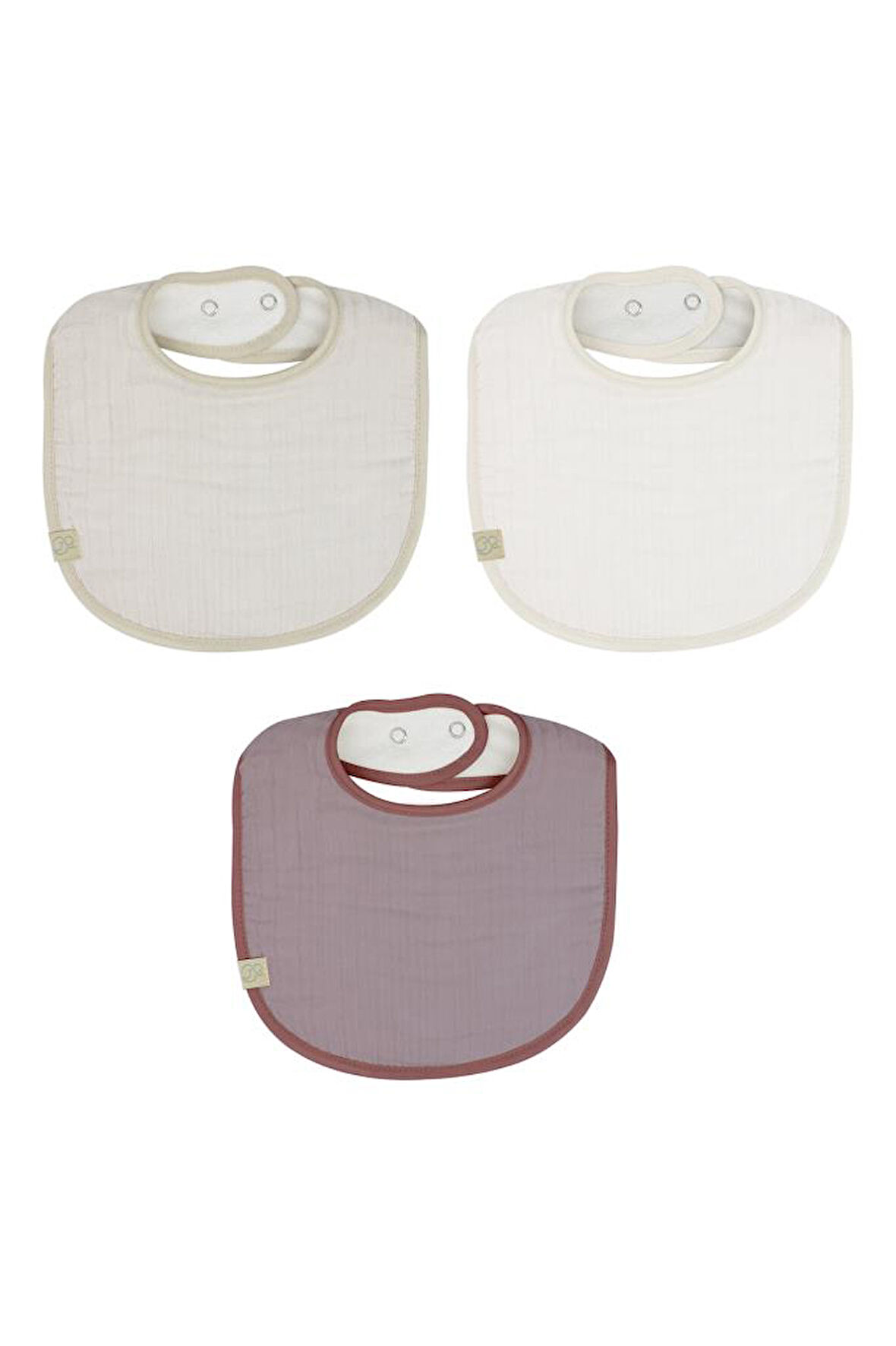 Bistyle Müslin Önlük 3'Lü 60101 Taş Ekru Antrasit