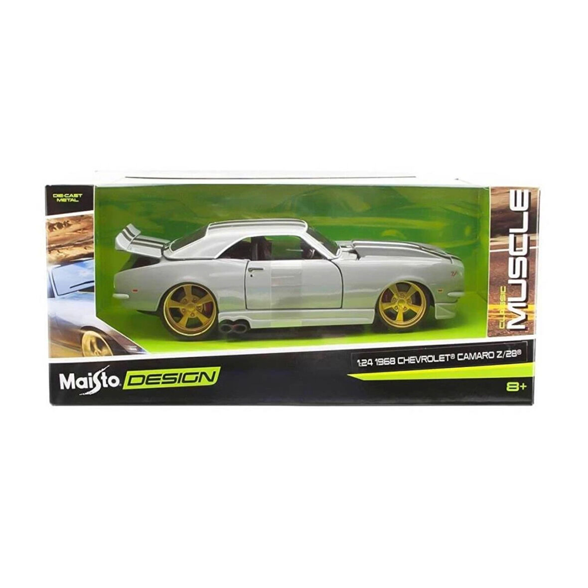 Nessiworld MAY 32508 1:24 Maisto Chevrolet Camaro Z-28 1968 Model Araba -Necotoys