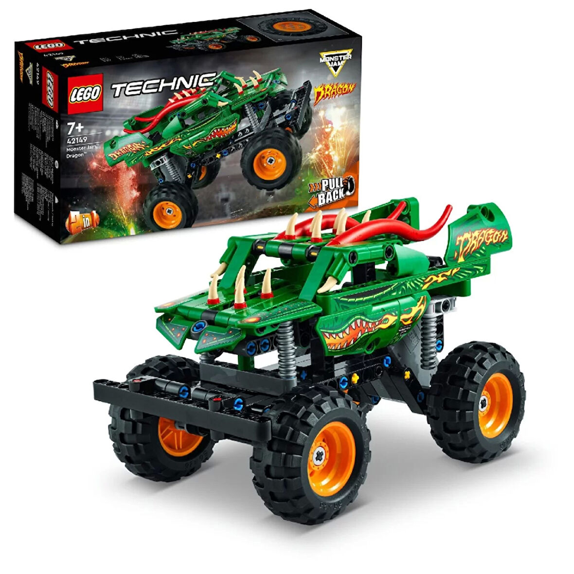 Nessiworld LEGO Technic Monster Jam Dragon 42149