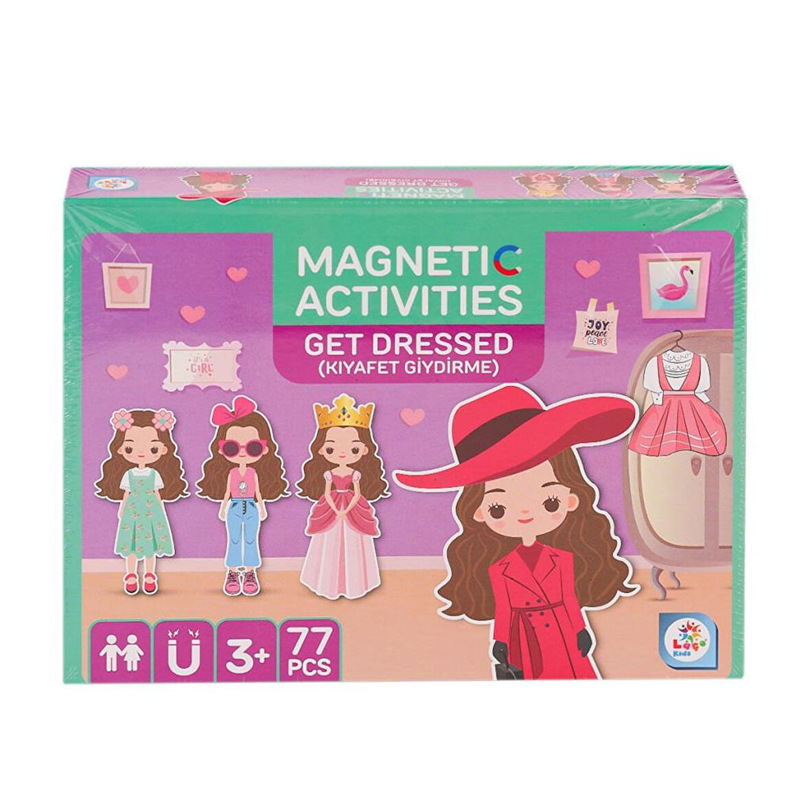 Nessiworld LC7982 Manyetik Aktivite Kız Kıyafet Giydirme -Laçokids