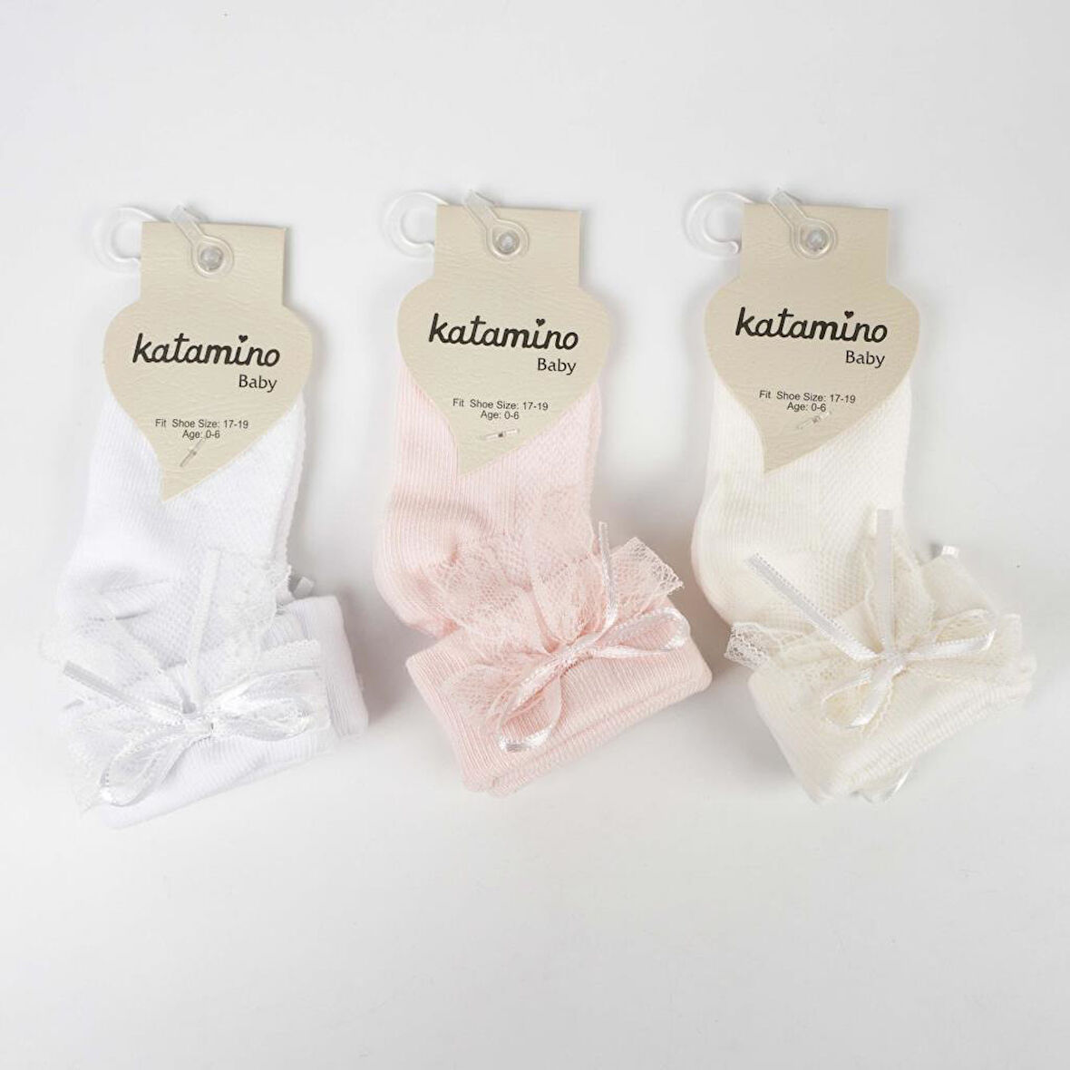 Katamino Anahid Aks Kız Bebek Soket Çorap K46310 (ADET FİYATIDIR)