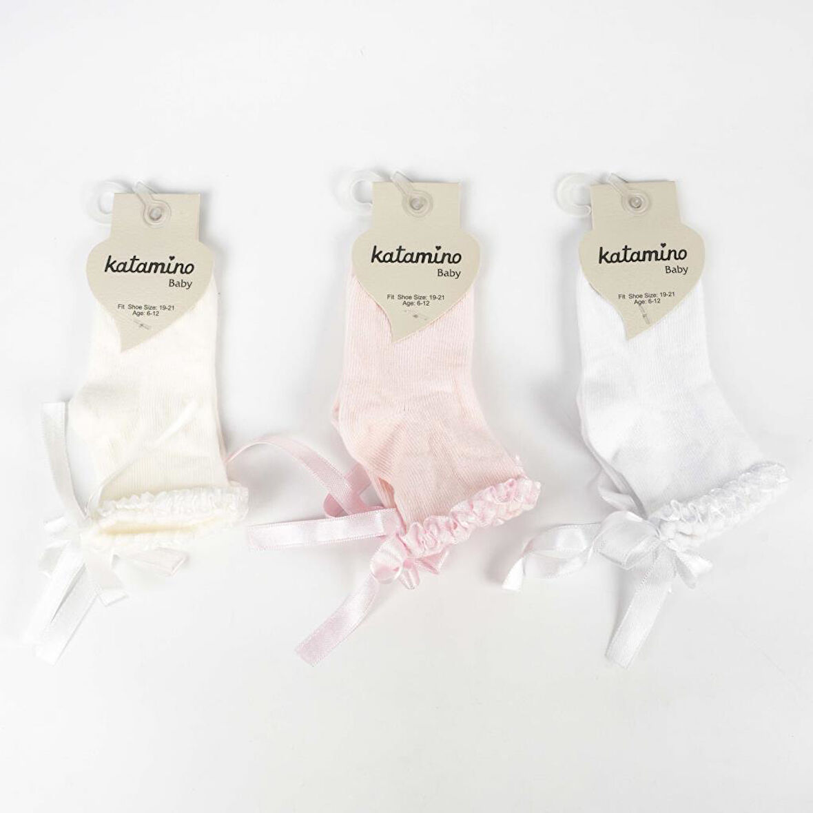 Katamino Oben Aks Kız Bebek Soket Çorap K48019 Asorti