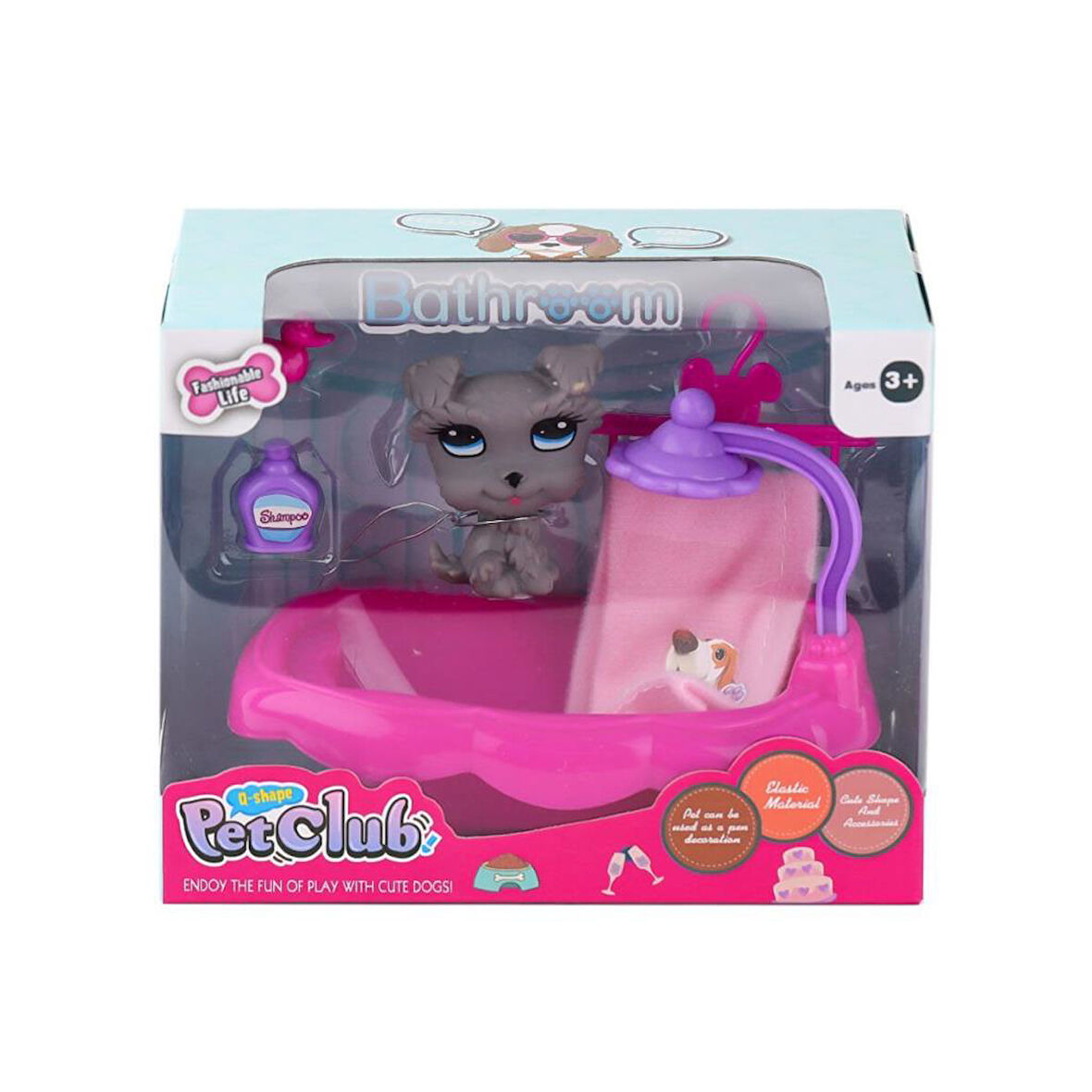 Nessiworld KZL-CL2102B 1-4 Pet Star Banyo Keyfi -Kızılkaya Oyuncak