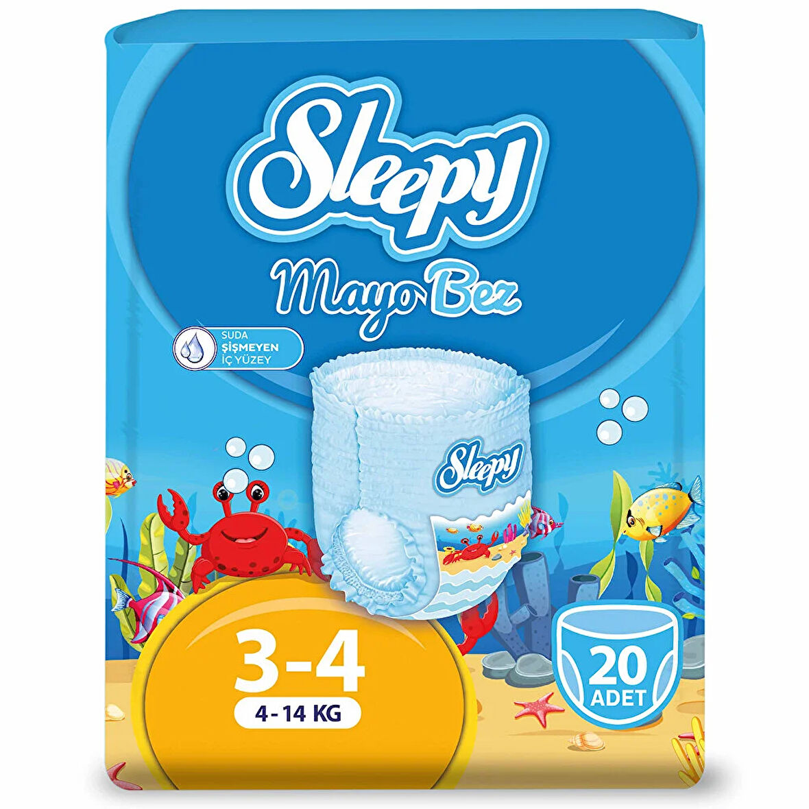 Nessiworld Sleepy Mayo Külot Bez 3-4 Beden 4-14 Kg 20 Adet
