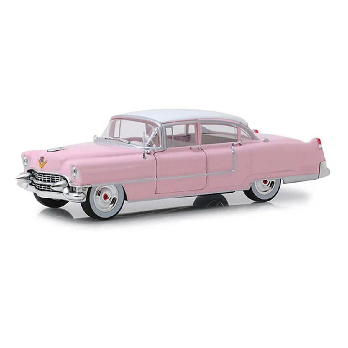Nessiworld Greenlight 1/64 Hollywood Series 14 - Elvis Presley (1935-77) - 1955 Cadillac Fleetwood Series 60 "Pink Cadillac"