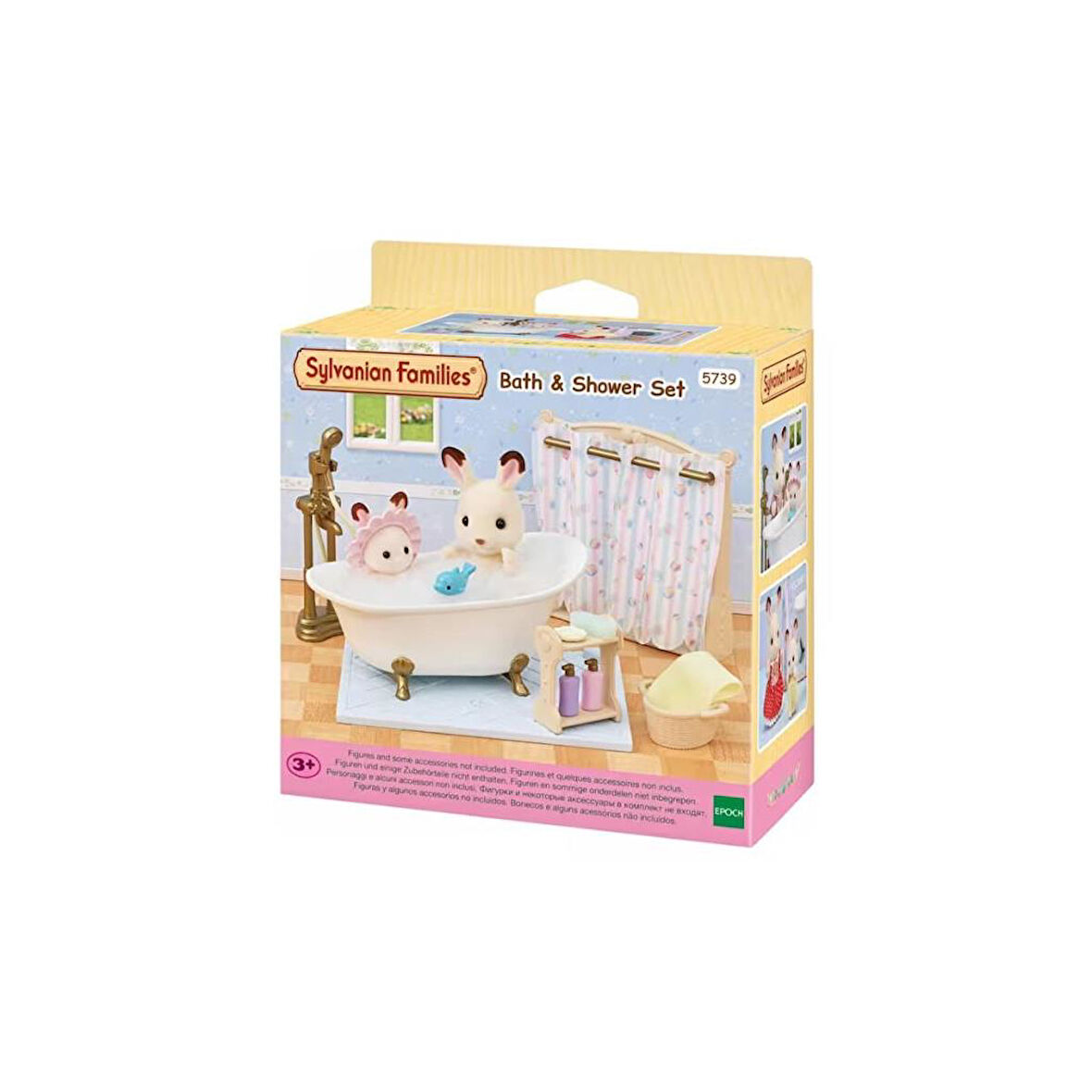 Nessiworld 5739 Sylvanian Families Banyo ve Duş Seti (figürler dahil değildir) +3 yaş