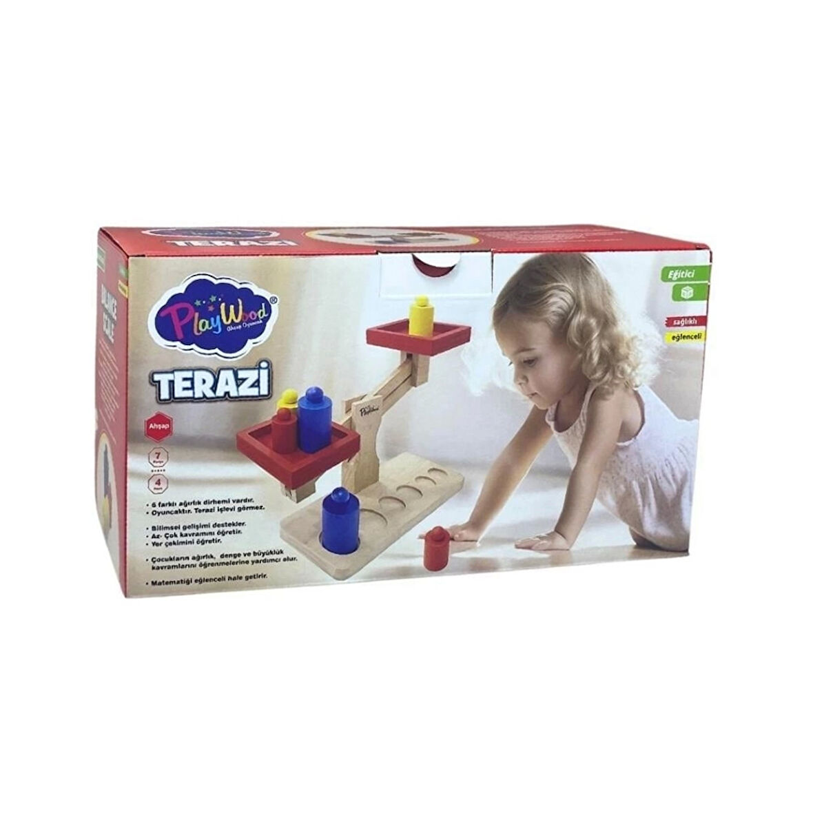 Kutuda Oyuncak Ahşap Terazi