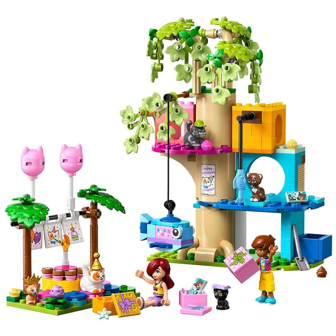 LEGO Friends Kedi Doğum Günü Partisi ve Ağaç Ev 42666