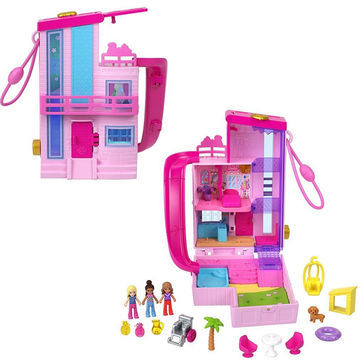 Nessiworld HWP11 Polly Pocket Barbienin Evi Temalı Mikro Oyun Seti