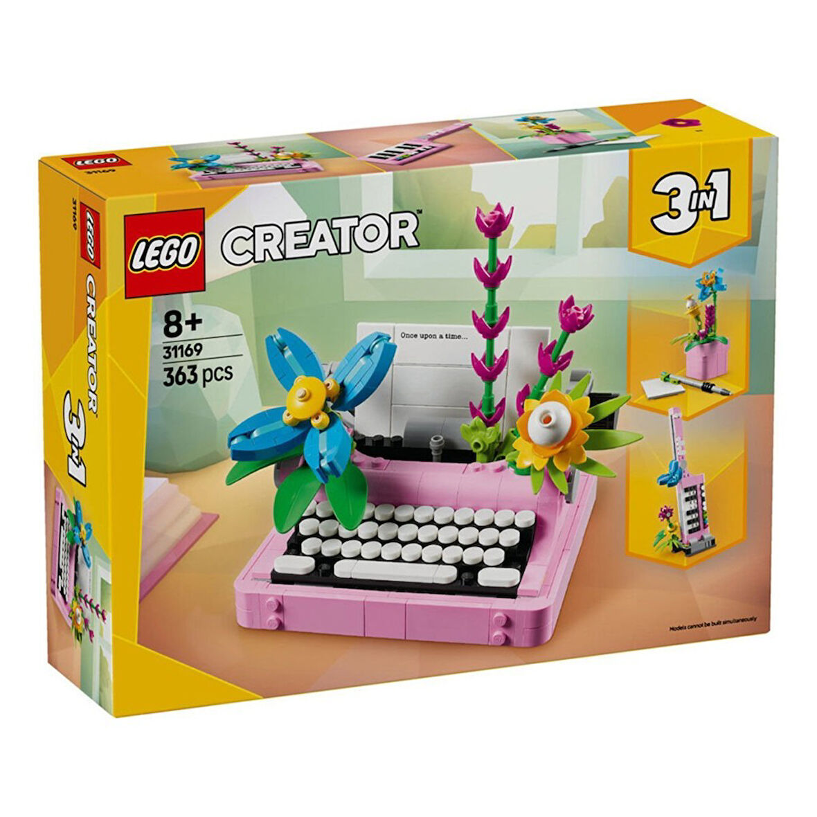 31169 Creator 3in1 - Çiçekli Daktilo 363 parça +8 yaş