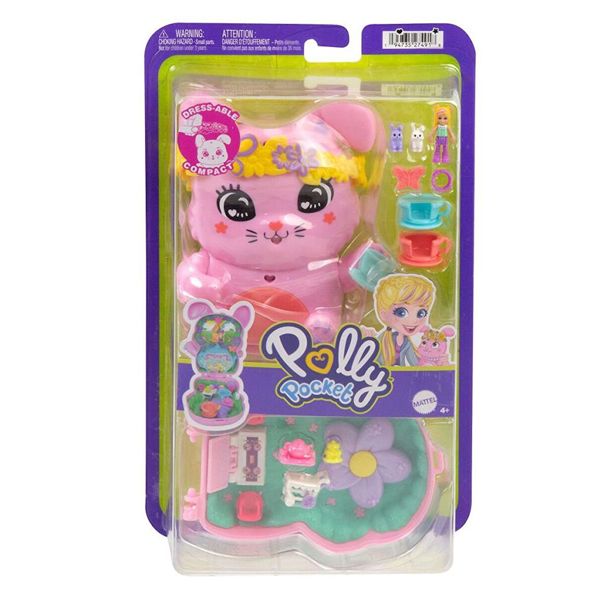 Nessiworld JCR40 Polly Pocket Tavşancığın Çay Partisi Mikro Oyun Seti