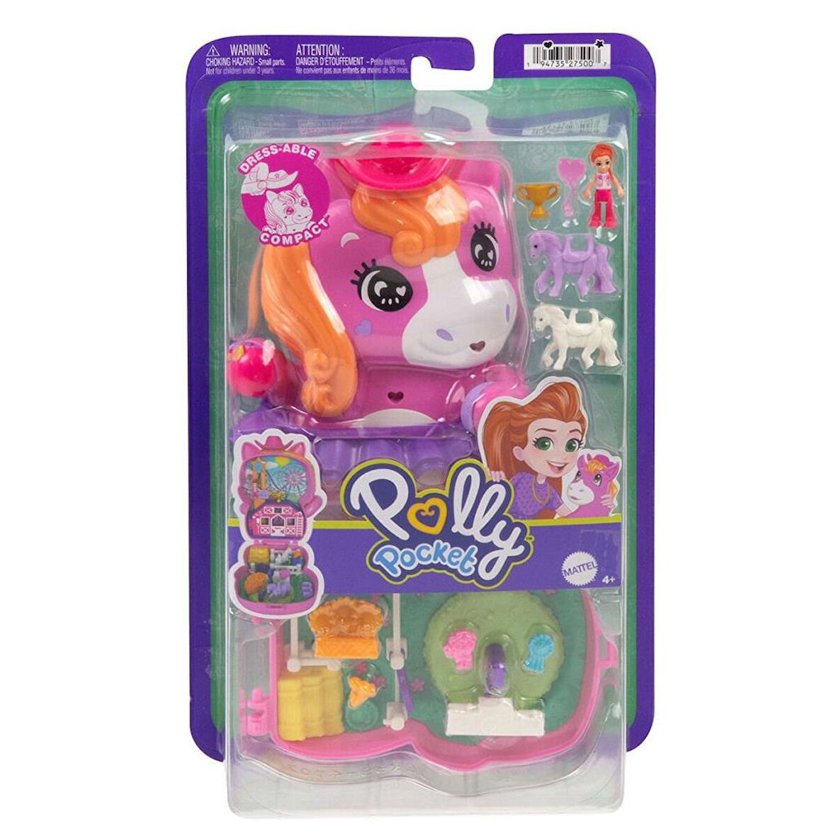 Nessiworld JCR39 Polly Pocket Midilliyle Rodeo Heyecanı Mikro Oyun Seti