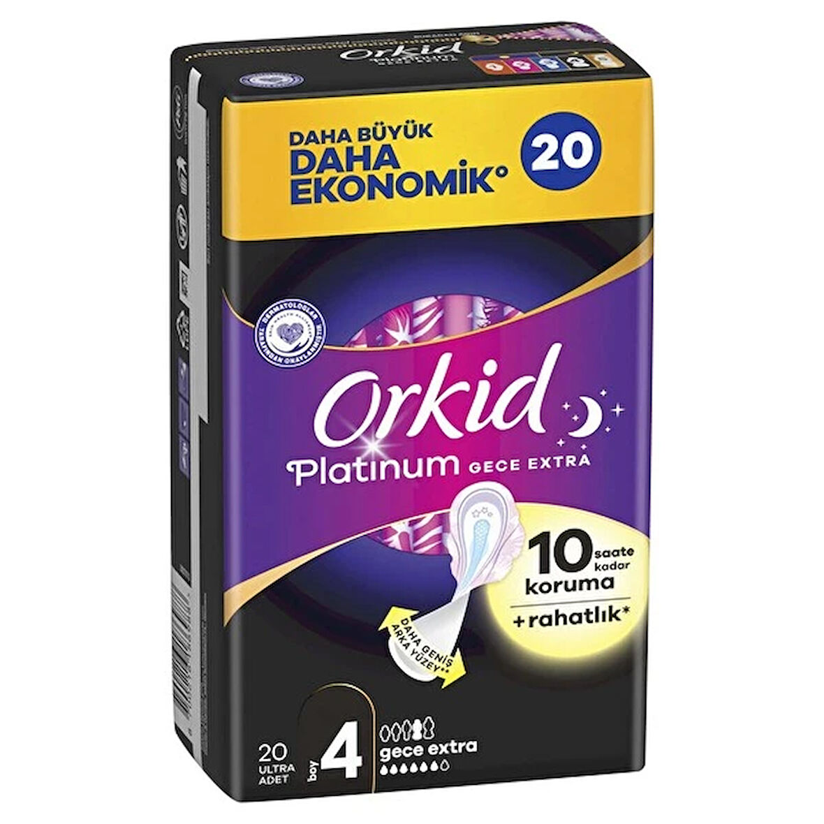 Orkid Ultra Platinum Gece Extra Ped 20'Li