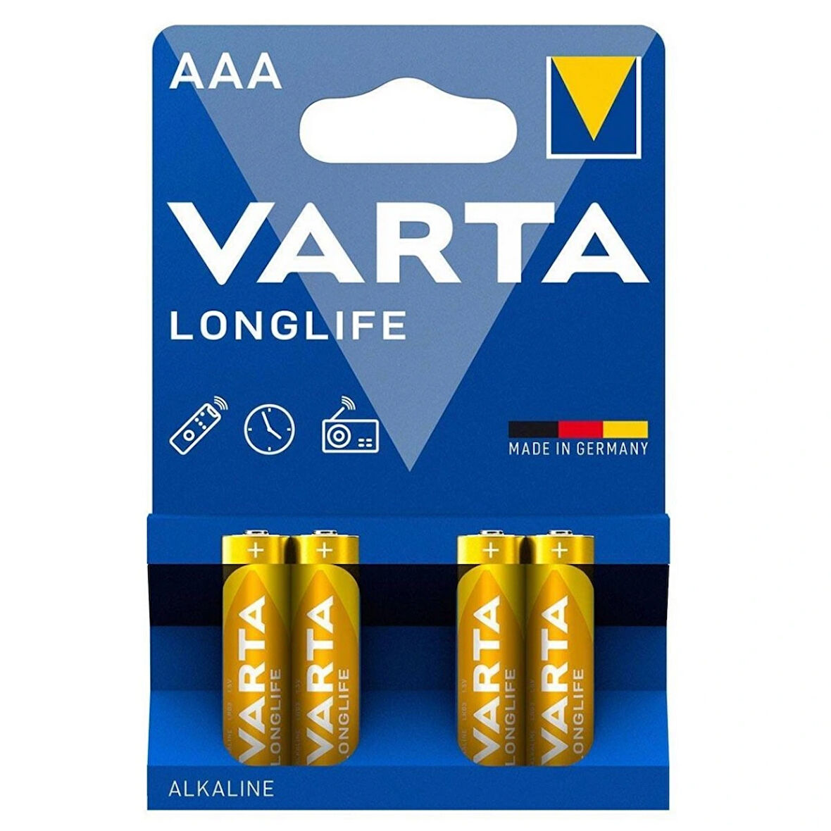 Varta Longlife AAA 4'lü İnce Kalem Pil