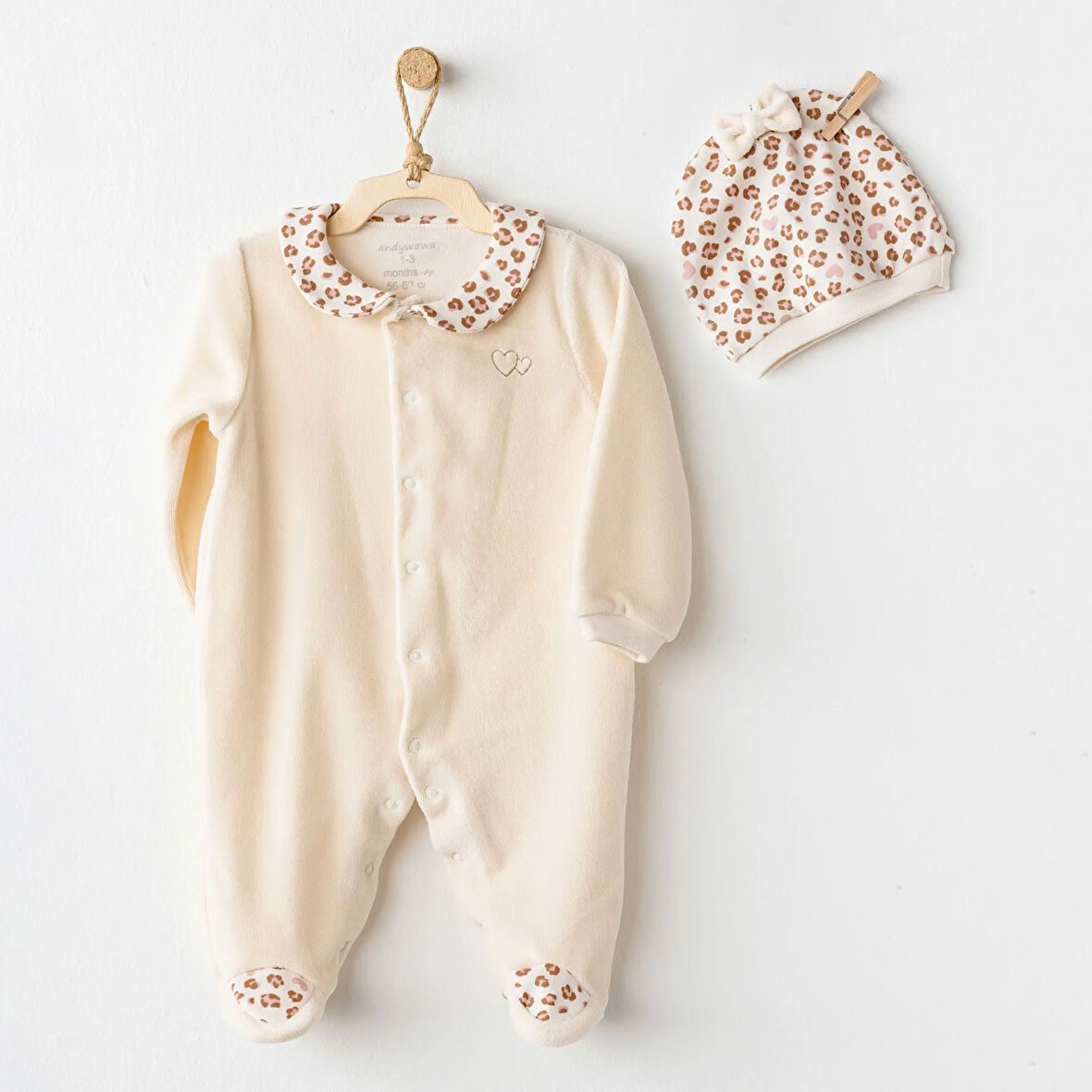 NessiWorld AC26238 Little Leopard Tulum Ekru