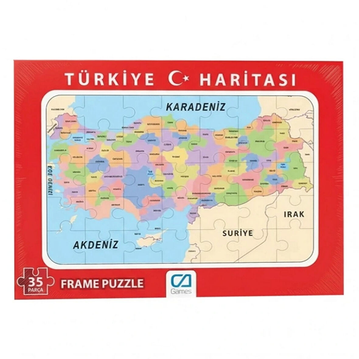 Türkiye Haritası Frame Puzzle 35 Parça